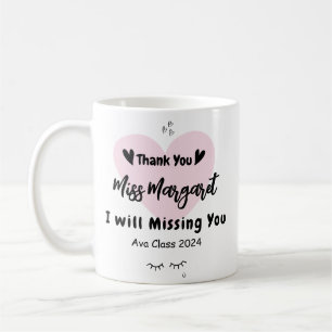 Mug Remerciement pour l'appréciation des enseignants É