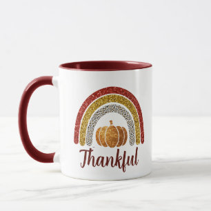 Mug Remerciements Arc-en-ciel d'automne Thanksgiving M