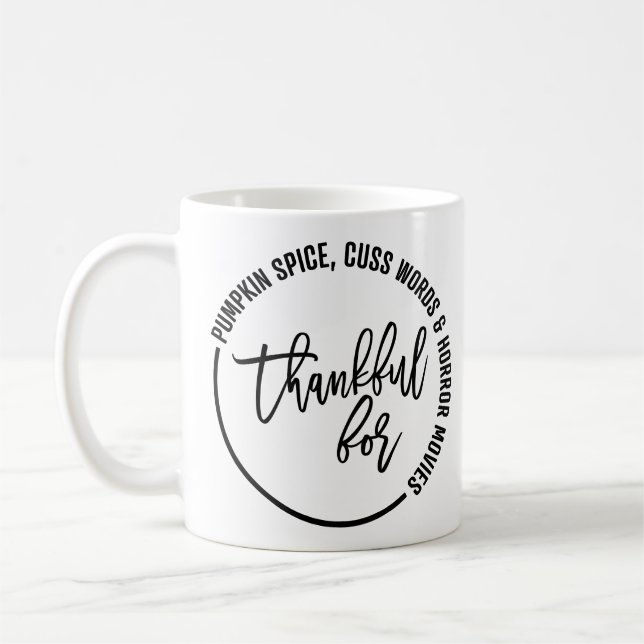 Mug Remerciements Drôle Pour L'Action De Grâce (Gauche)