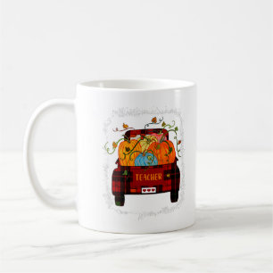 Mug Remerciements Enseignant Automne Citrouille Camion