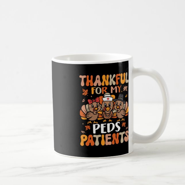 Mug Remerciements Peds Infirmier Thanksgiving Turquie  (Droite)