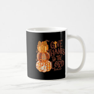 Mug Remerciez Le Seigneur Citrouille Automne Chrétien