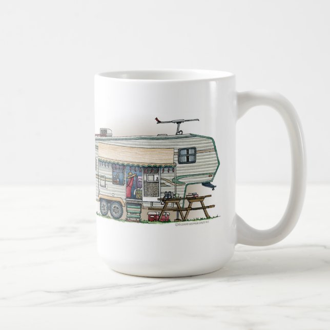 Mug Remorque mignonne de voyage de campeur de (Droite)