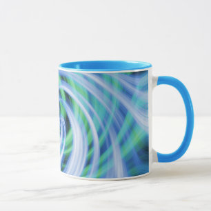 Mug Remous bleus de vert de N
