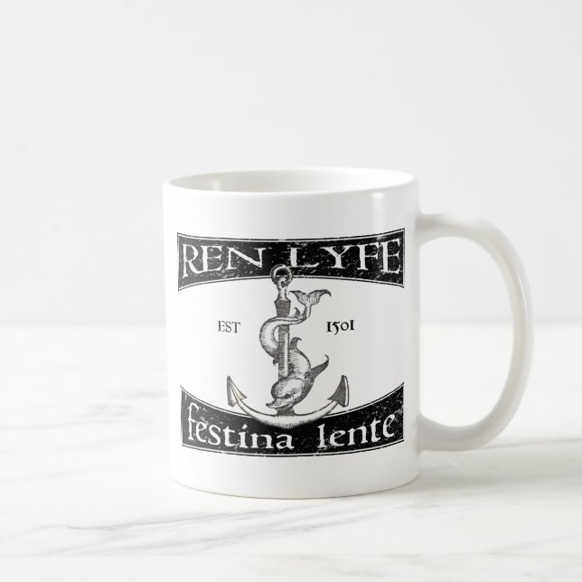 Mug Ren Lyfe : Aldus affligé Festina Lente (Droite)