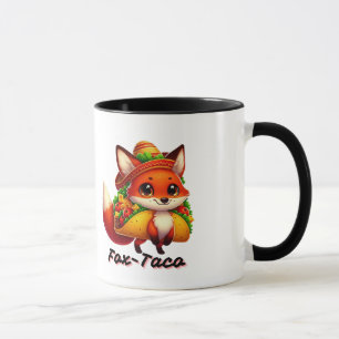 Mug Renard avec Taco - Drôle animal foin Cartoon