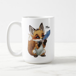 Mug Renard Fantaisiste avec une Plume