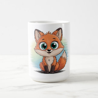 Mug Renard mignon Cartoon | Illustration d'animal mign