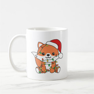 Mug Renard Noël Hiver Animaux Fêtes Renards
