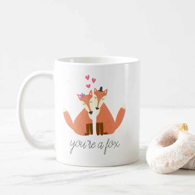 Mug Renards amoureux (Avec donut)