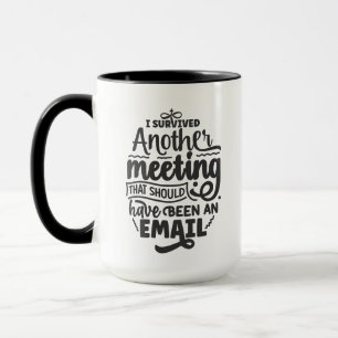 Mug Rencontre amusante avec l'art des mots électroniqu