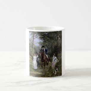 Mug Rencontre dans la forêt (par Heywood Hardy)