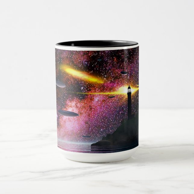 Mug Rencontre UFO 3D Universal Lighthouse (Centre)