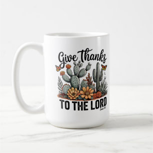 Mug Rendez grâce au Seigneur Cactus Désert
