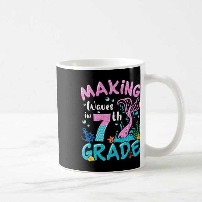 Mug Rendre Des Vagues De Sirène De 7E Année À L'École  (Droite)