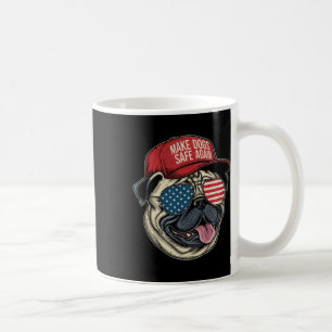 Mug Rendre le chien en sécurité Casquette rouge Drôle