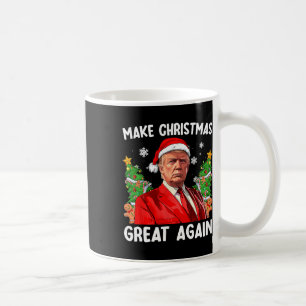 Mug Rendre Noël super à nouveau drôle Père Noël Trump 