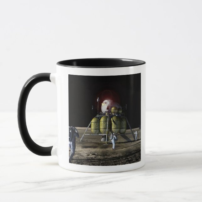 Mug Rendu d'artiste d'un nouveau vaisseau spatial à la (Gauche)