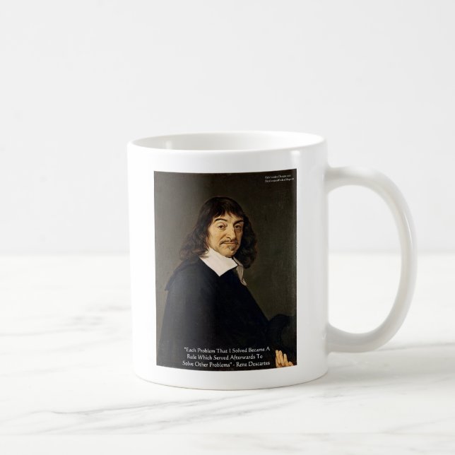 Mug René Descartes Résoudre les problèmes Sagesse Cite (Droite)