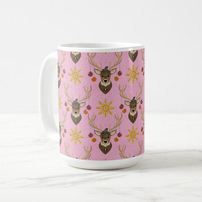Mug Renne de fête (Devant gauche)