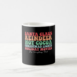 Mug Renne du Père Noël Chocolat Chaud Lumières de Noël