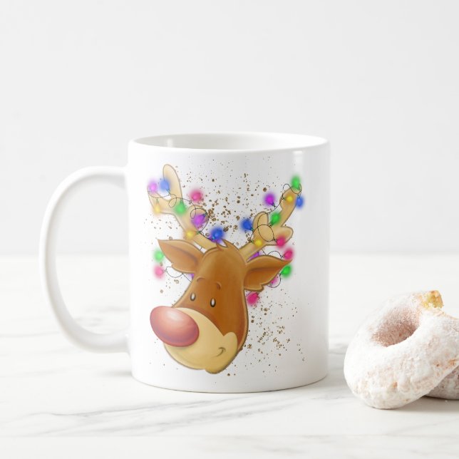 Mug Rennes dans les lumières (Avec donut)