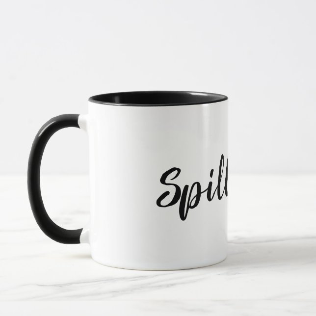 Mug Renversez le thé dans le noir (Gauche)