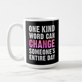 Mug Répandre la gentillesse avec notre mot unique peut