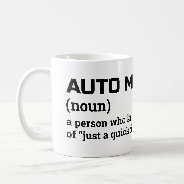 Mug Réparateur automobile Expert - Auto Mécanique Défi (Gauche)