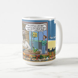 Mug Réparateur TV | Humour à jeu de mots absurde Class