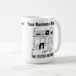 Mug Réparations automobiles et entretien Dessin animé.