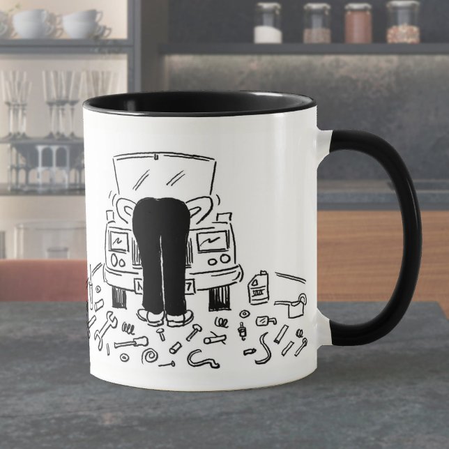 Mug Réparations mécaniques des voitures amusantes (Créateur téléchargé)