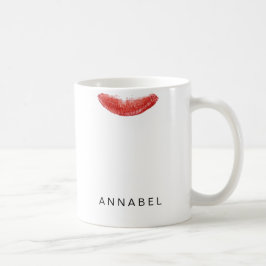 Mug Repère rouge brillant personnalisé moderne