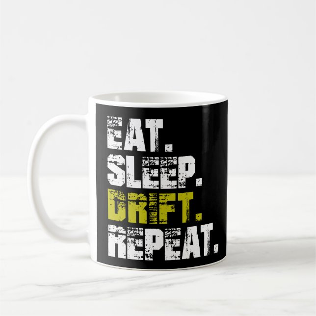 Mug Répéter la dérive du sommeil - Dérangement amusant (Gauche)