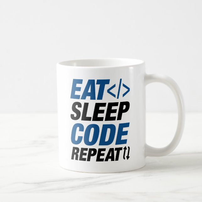 Mug Répéter le code du sommeil (Droite)