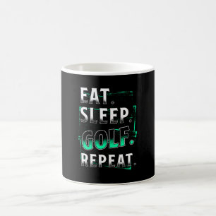 Mug Répéter le golf de Sleep Eat