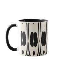 Répéter le Motif noir blanc Abstrait Motif