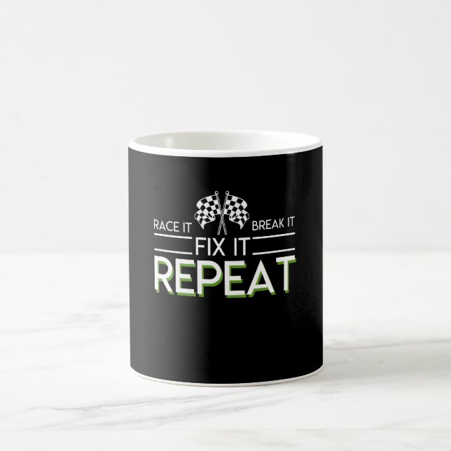 Mug Répétition de difficulté de coupure de course (Centre)