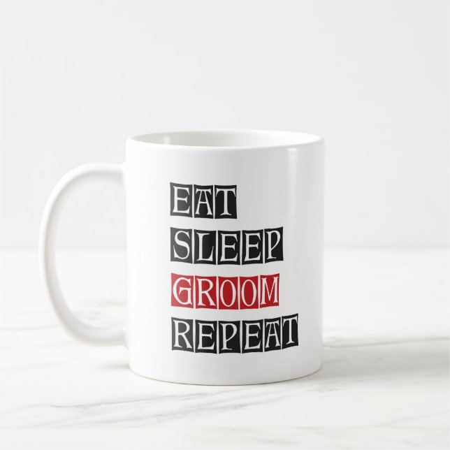 Mug Répétition de la pièce de sommeil (Gauche)