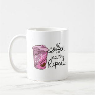 Mug Répétition de l'enseignement du café Citation am