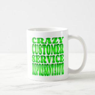 Mug Représentant du service à la clientèle fou en vert
