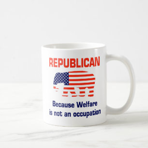 Mug Républicain drôle - aide sociale