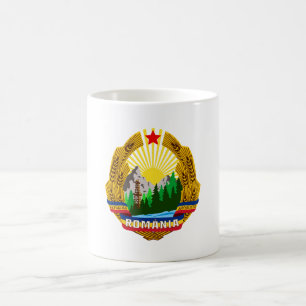 Mug République socialiste Roumanie emblème blason comm