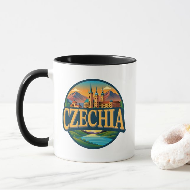 Mug République tchèque Europe (Avec donut)