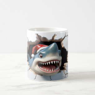 Mug Requin 3D avec Noël
