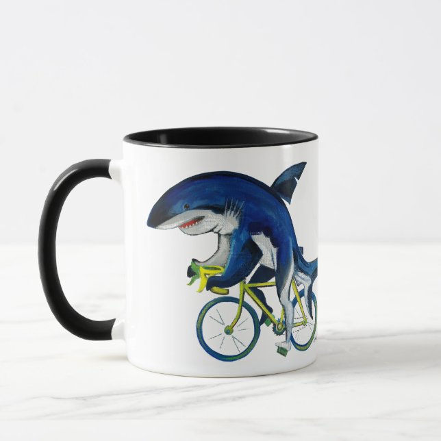Mug Requin à vélo (Gauche)