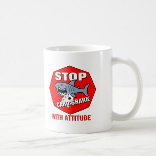 Mug Requin de carte avec l'attitude