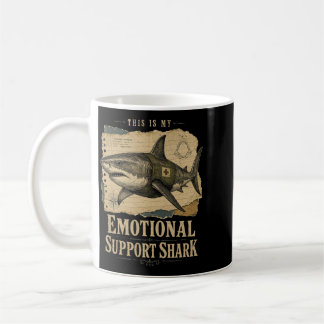 Mug Requin de soutien émotionnel Créature marine drôle