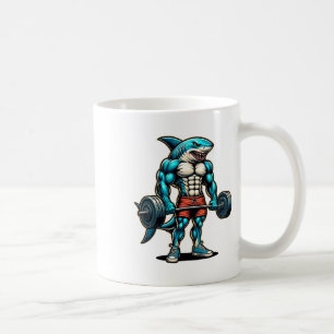 Mug Requin drôle et cool musculation bodybuilder muscl