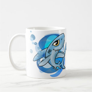 Mug Requin moussant à dents